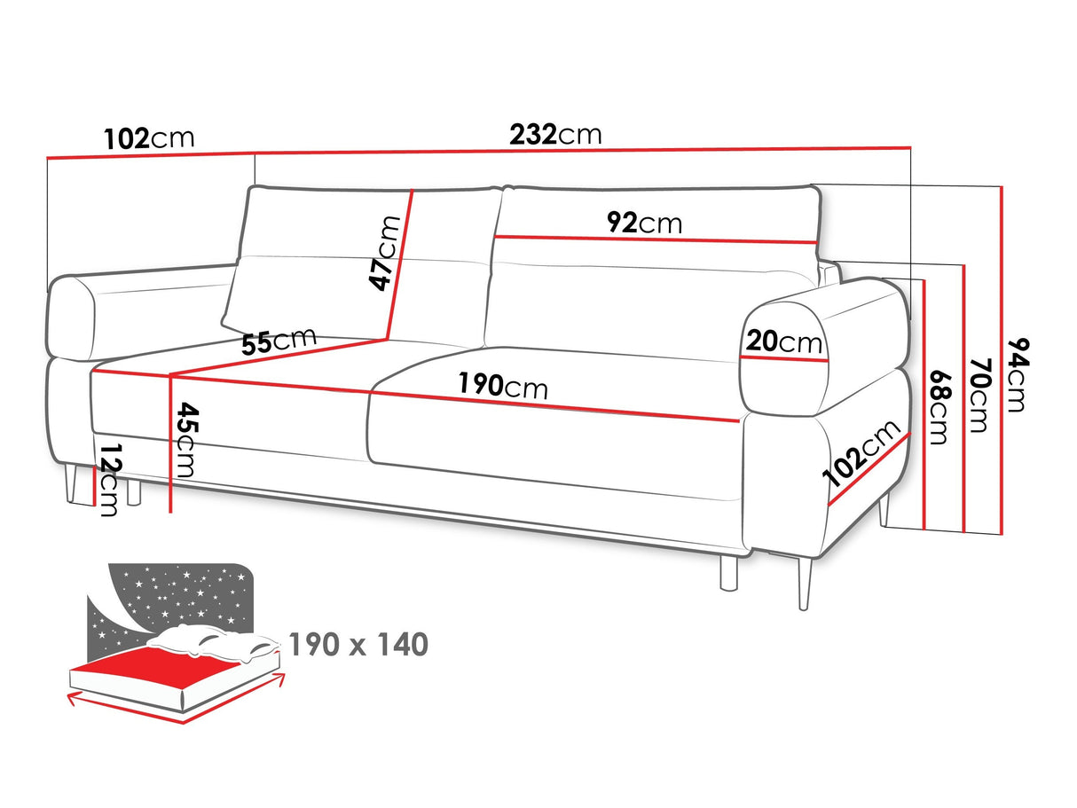 Dīvāns gulta 596250