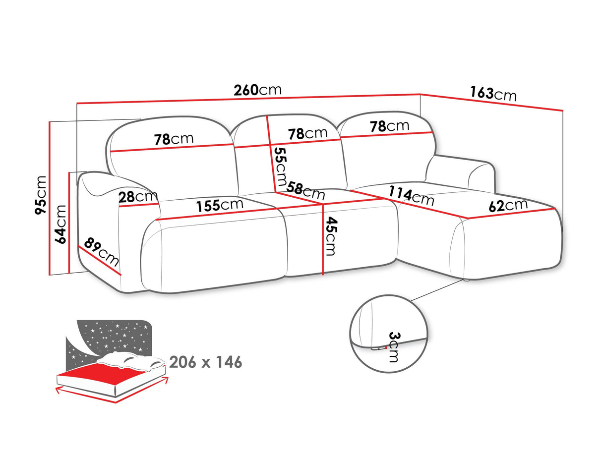 Stūra dīvāns 596340