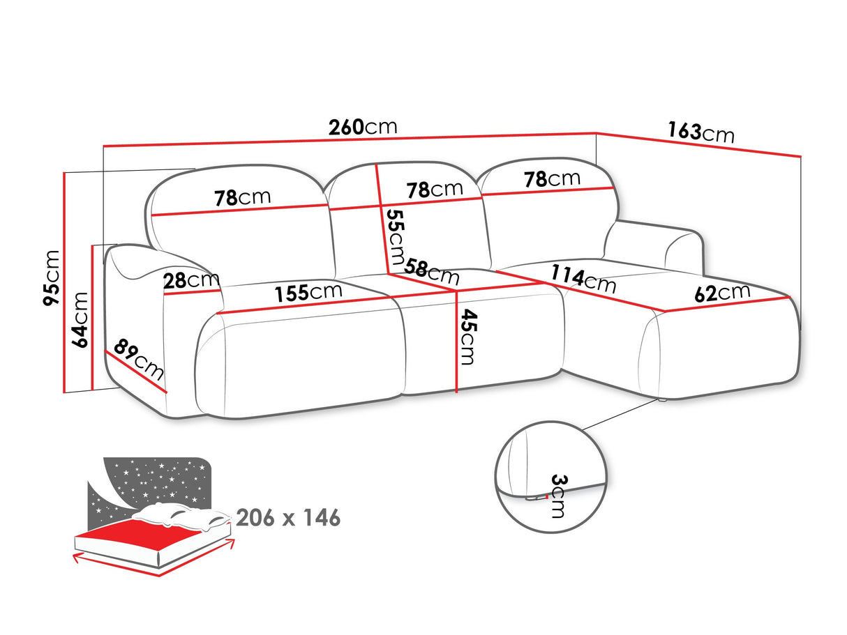 Stūra dīvāns 596340