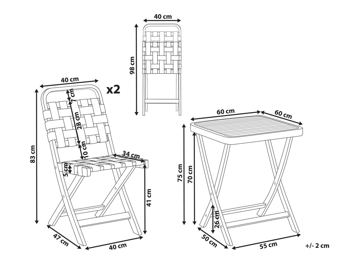 Balkona komplekts 596360