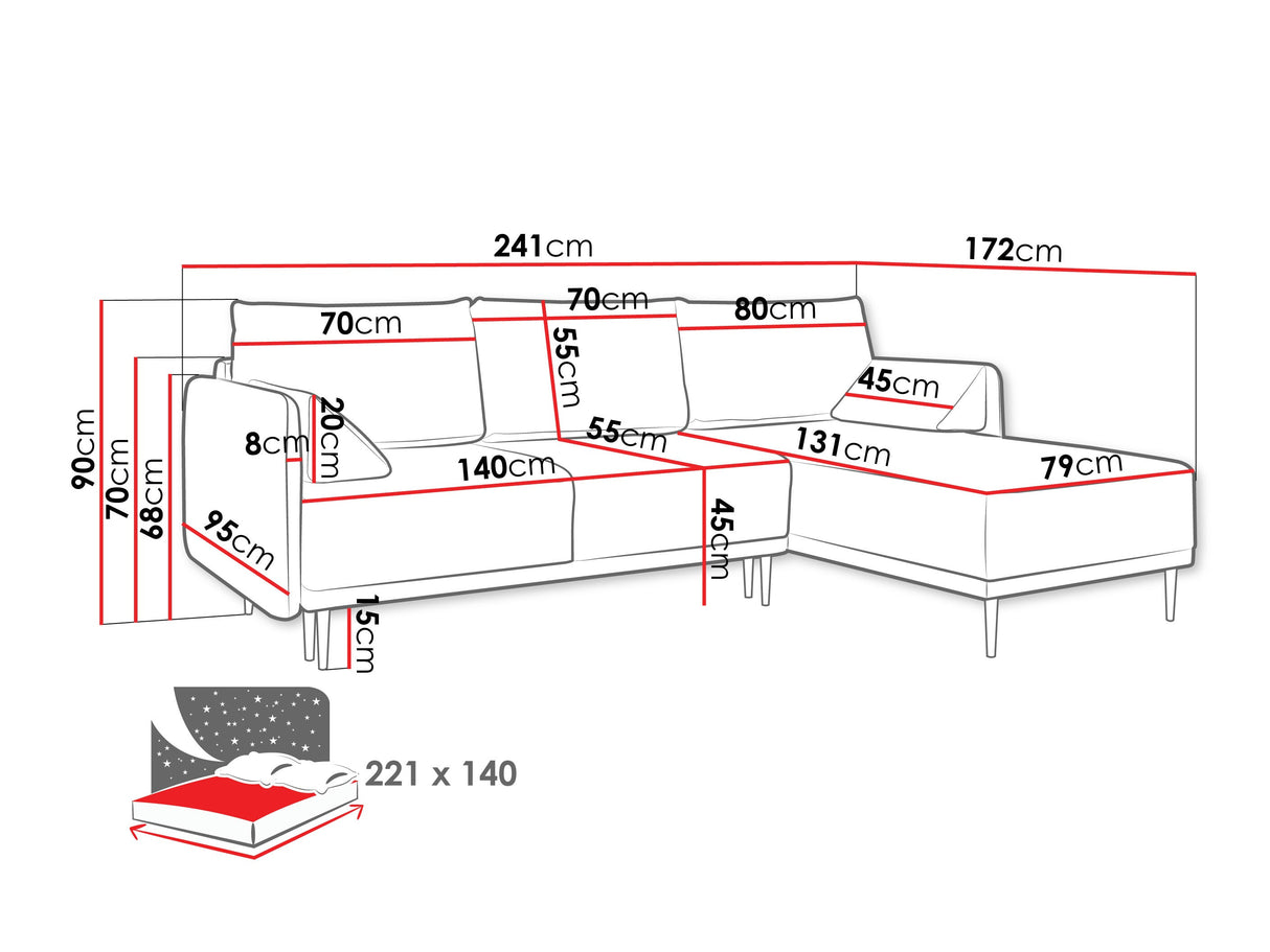 Stūra dīvāns 596620