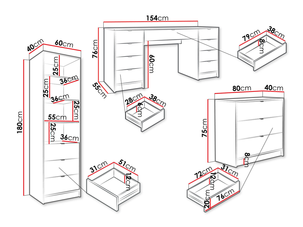 Biroja mēbeļu komplekts 594840