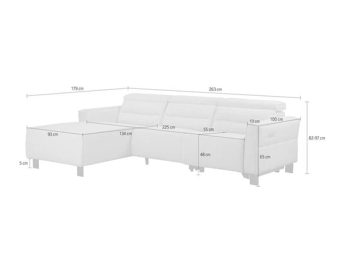 Stūra dīvāns reglaineris 596647