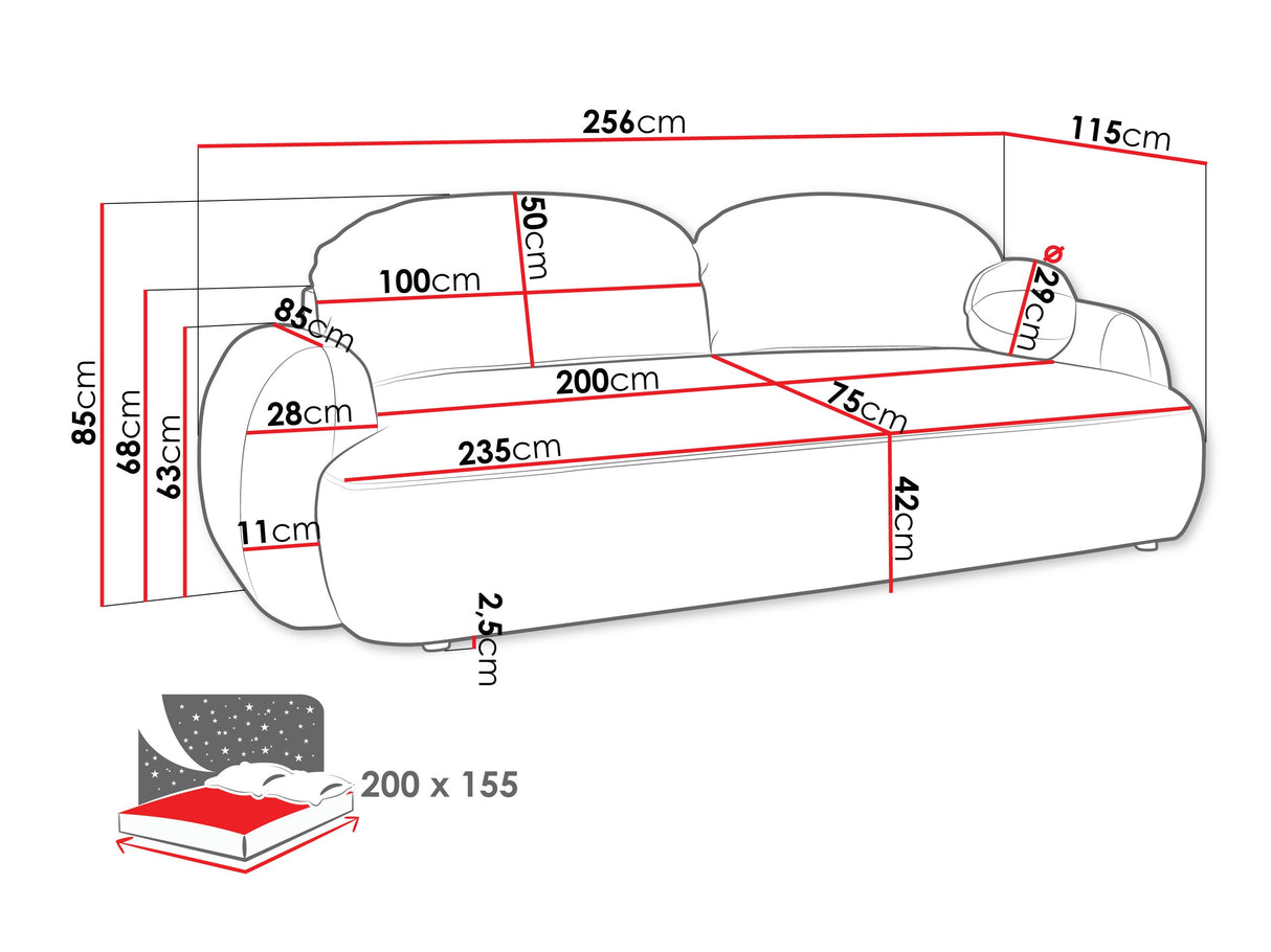 Dīvāns gulta 596937