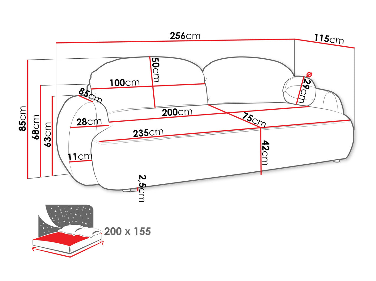 Dīvāns gulta 596937