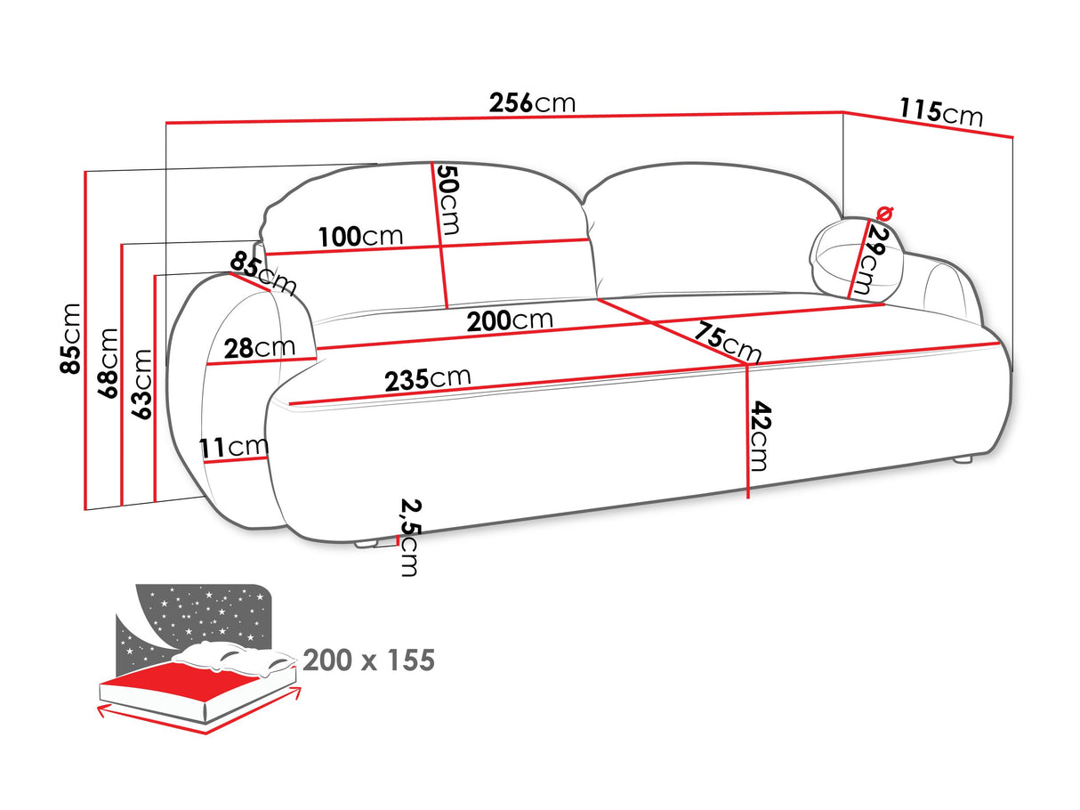 Dīvāns gulta 596937
