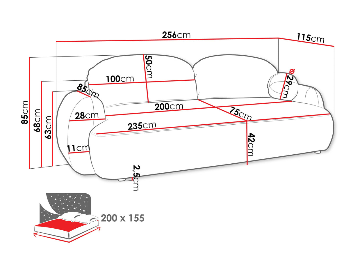 Dīvāns gulta 596937