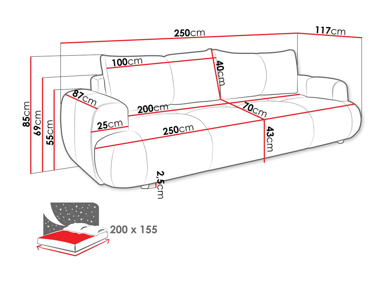 Dīvāns gulta 596977