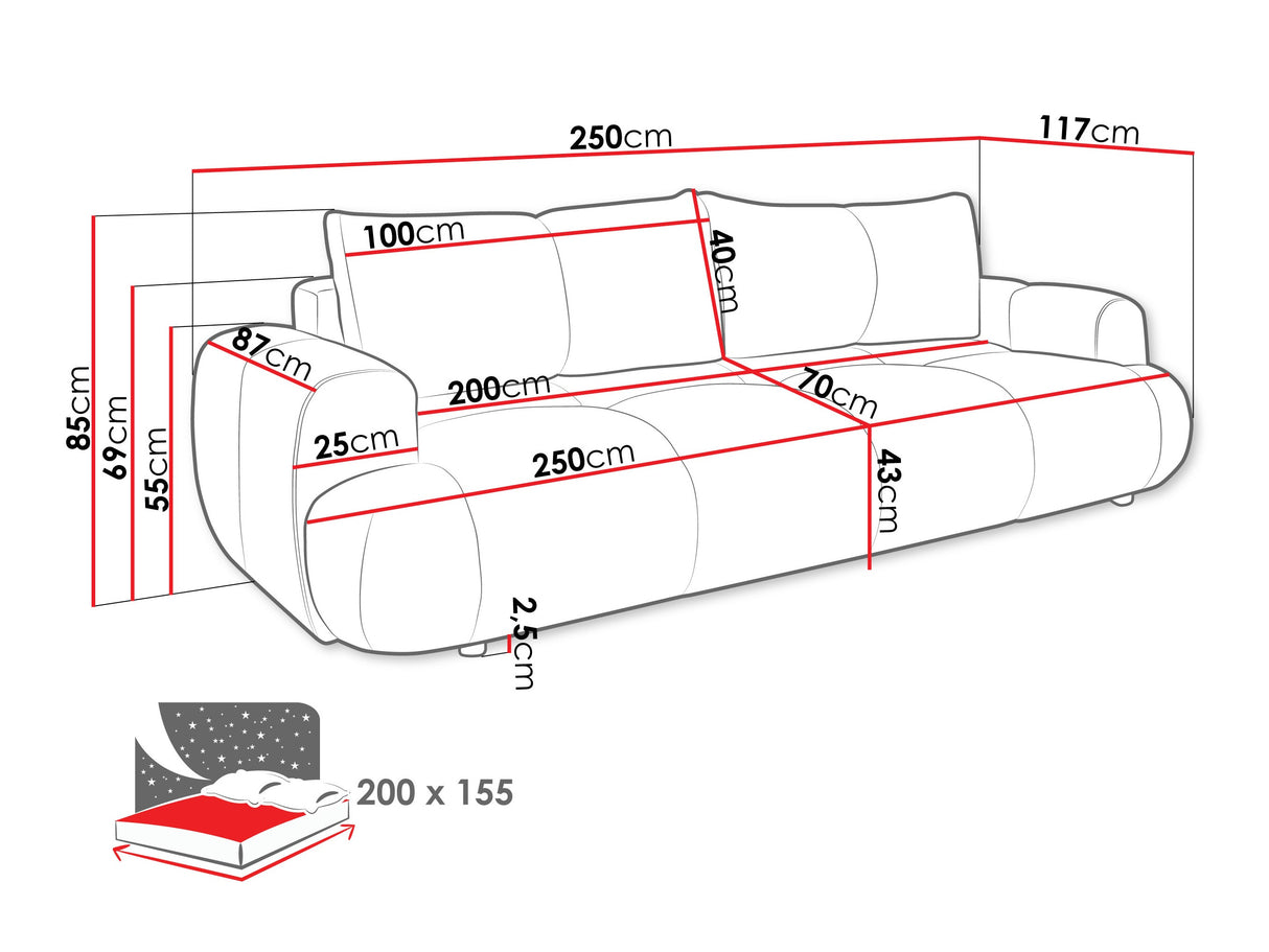 Dīvāns gulta 596977