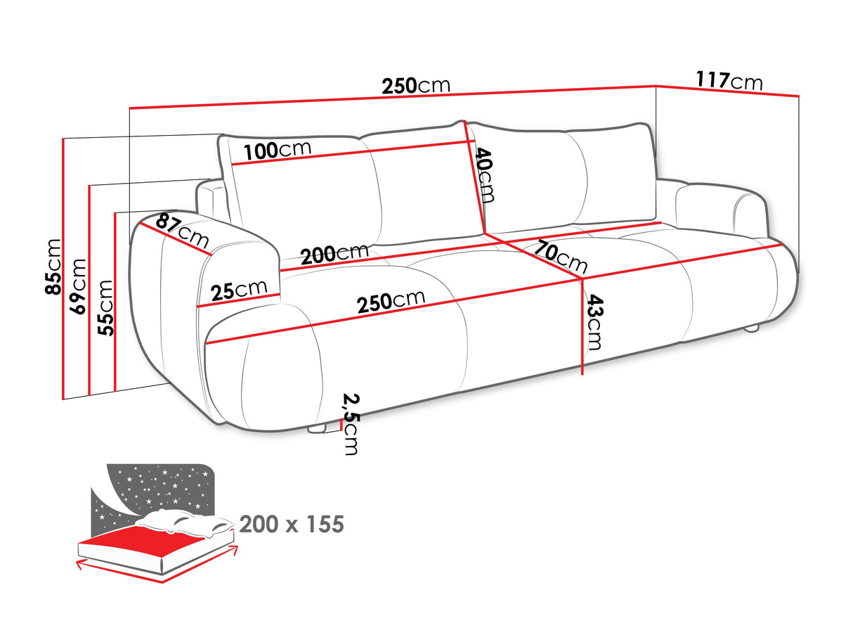 Dīvāns gulta 596977