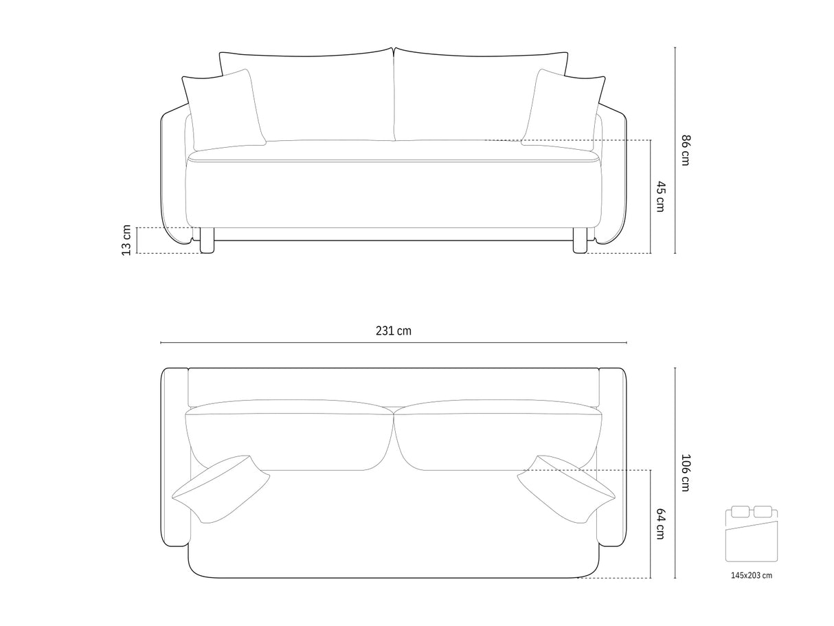 Dīvāns gulta 597152