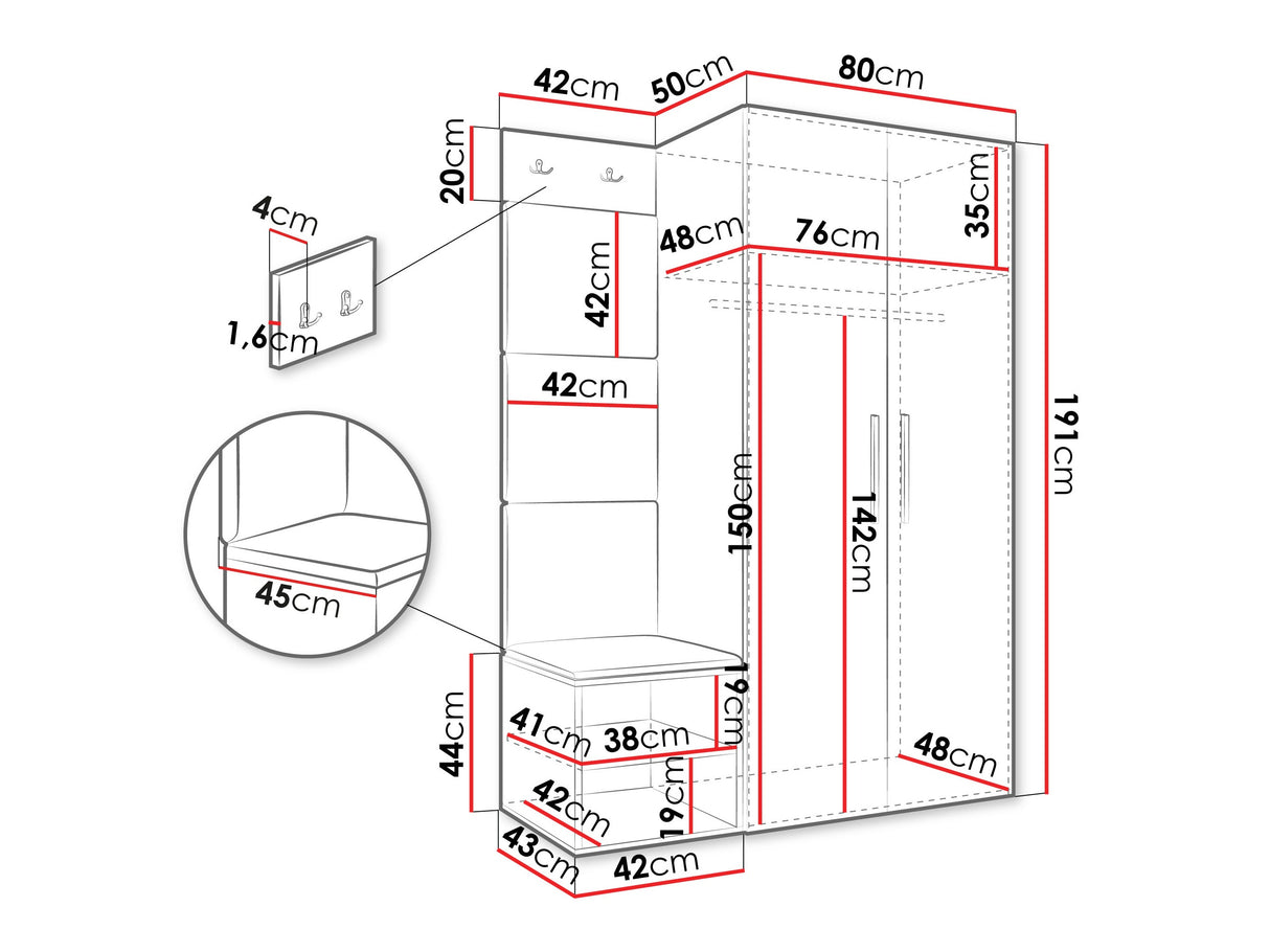 Priekšnama komplekts 597245