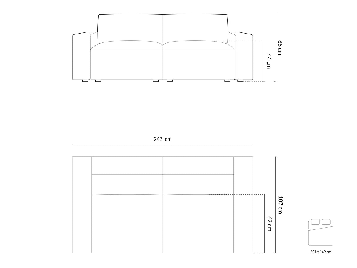 Dīvāns gulta 597577