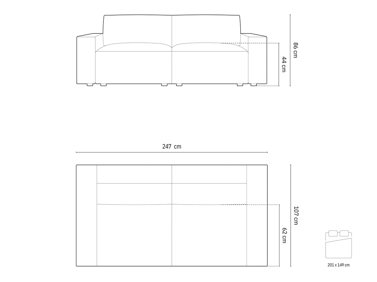 Dīvāns gulta 597577