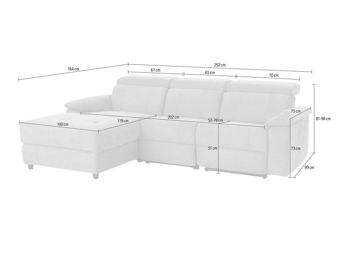 Stūra dīvāns reglaineris 452070 4111910