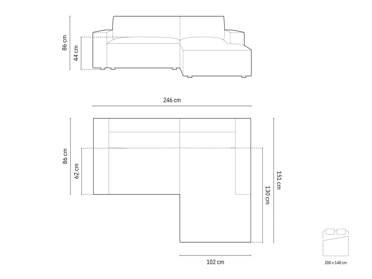 Stūra dīvāns 598005