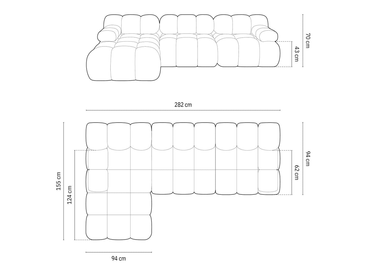 Moduļu stūra dīvāns 598801