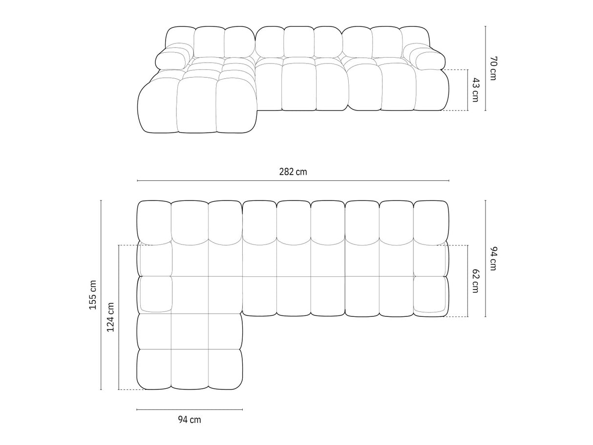Moduļu stūra dīvāns 598801