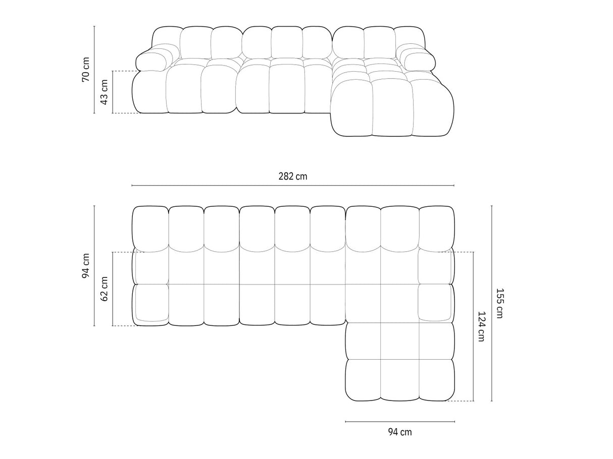 Moduļu stūra dīvāns 598801
