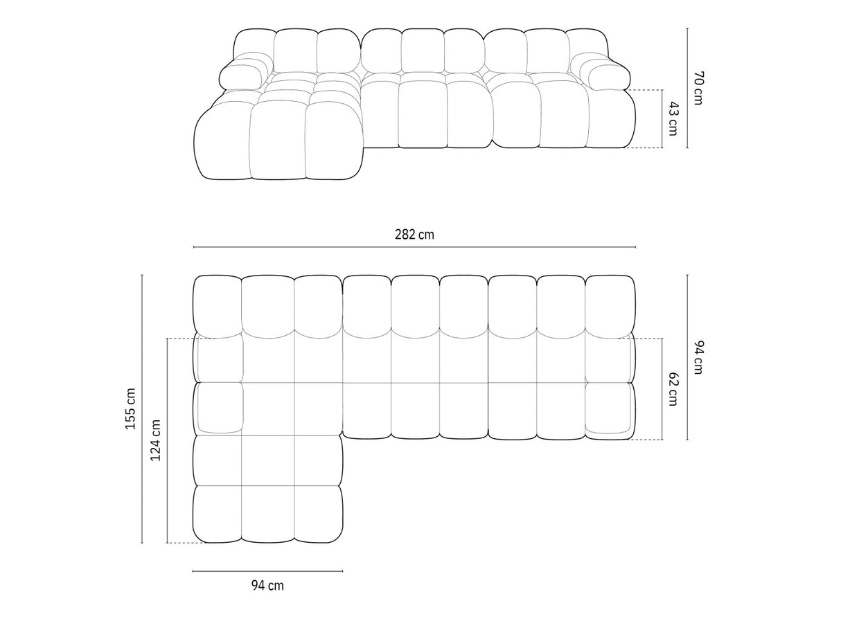 Moduļu stūra dīvāns 598801