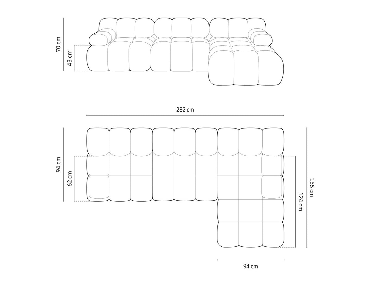 Moduļu stūra dīvāns 598801