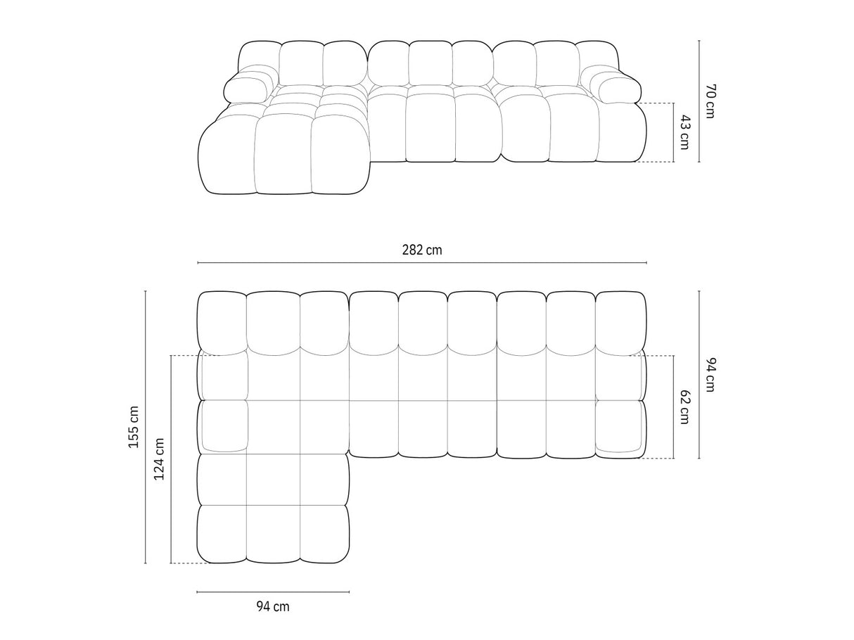 Moduļu stūra dīvāns 598801