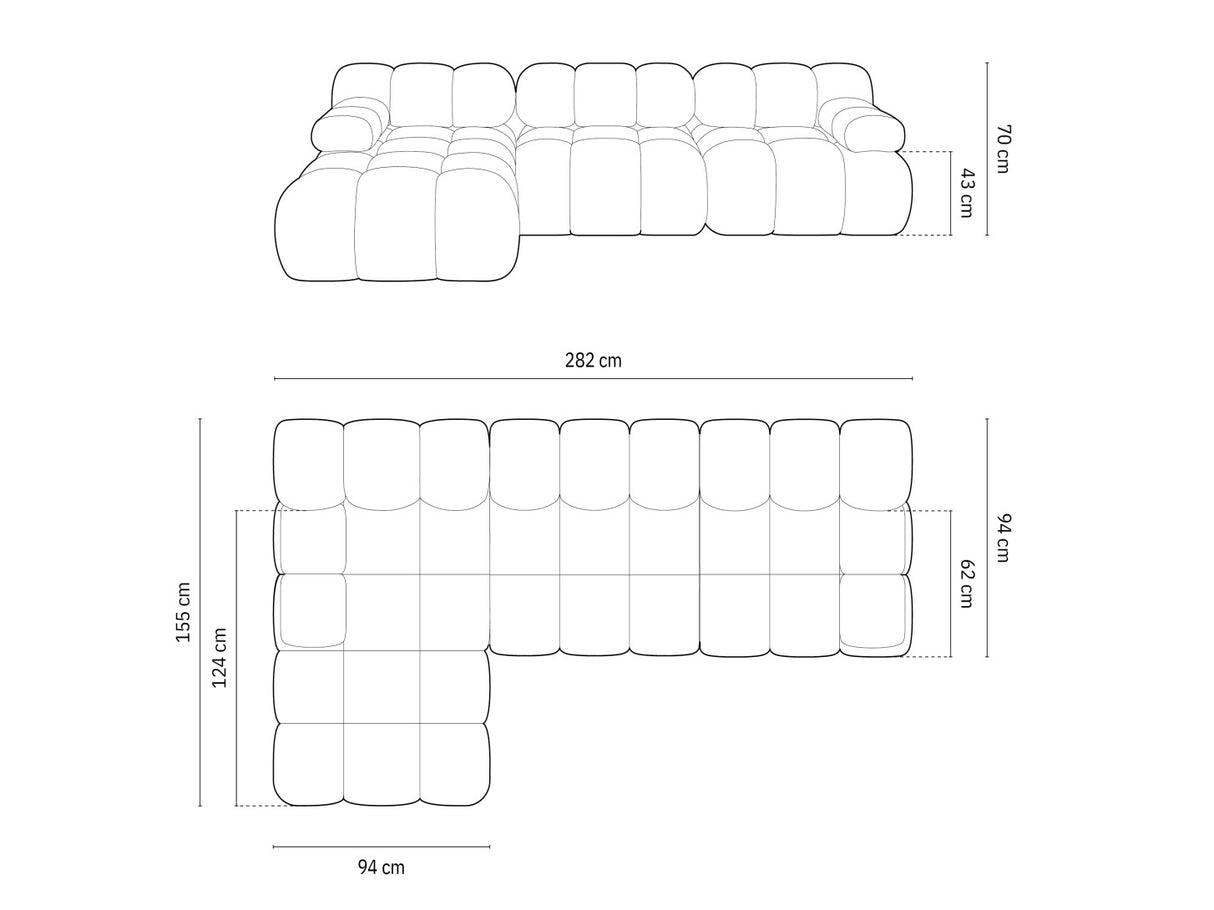 Moduļu stūra dīvāns 598801