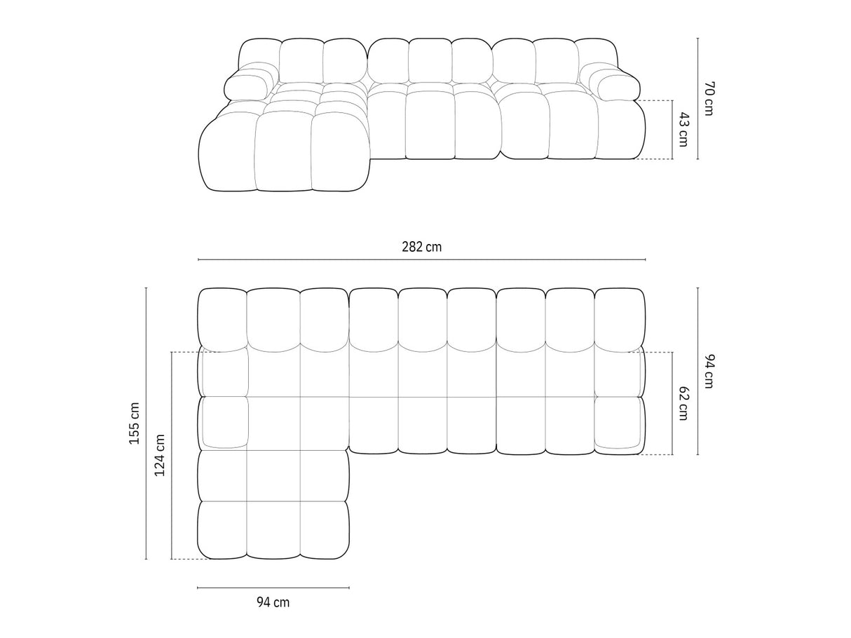 Moduļu stūra dīvāns 598801