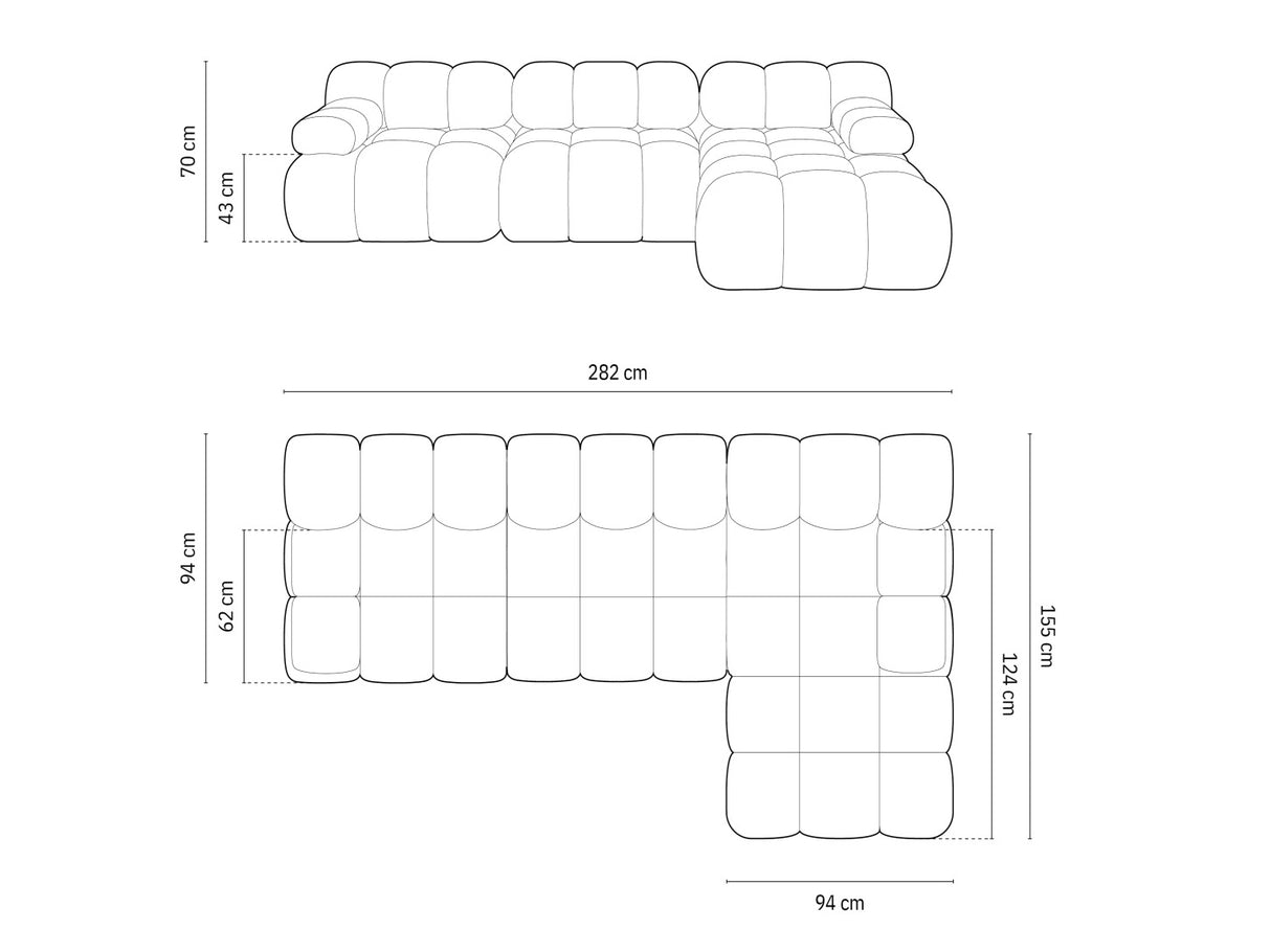 Moduļu stūra dīvāns 598801