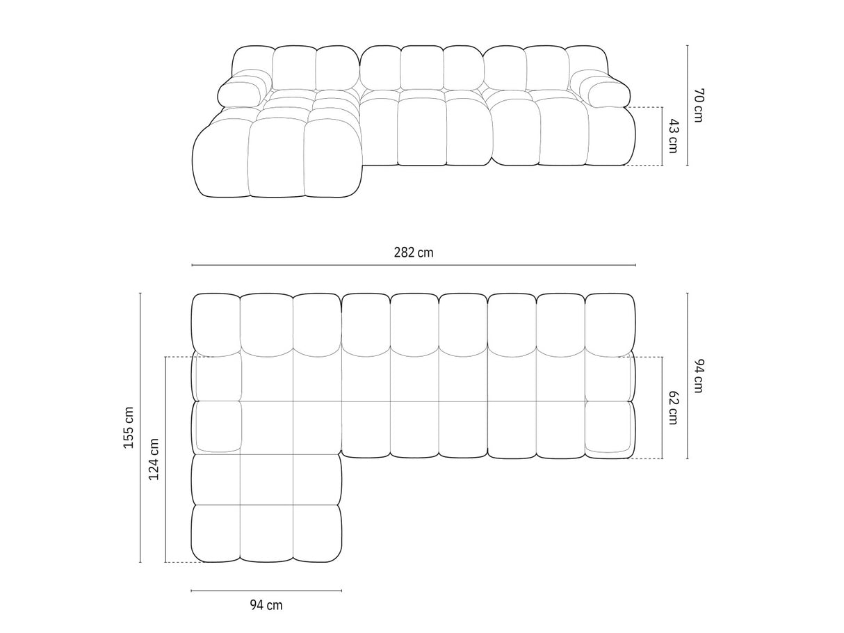 Moduļu stūra dīvāns 598801