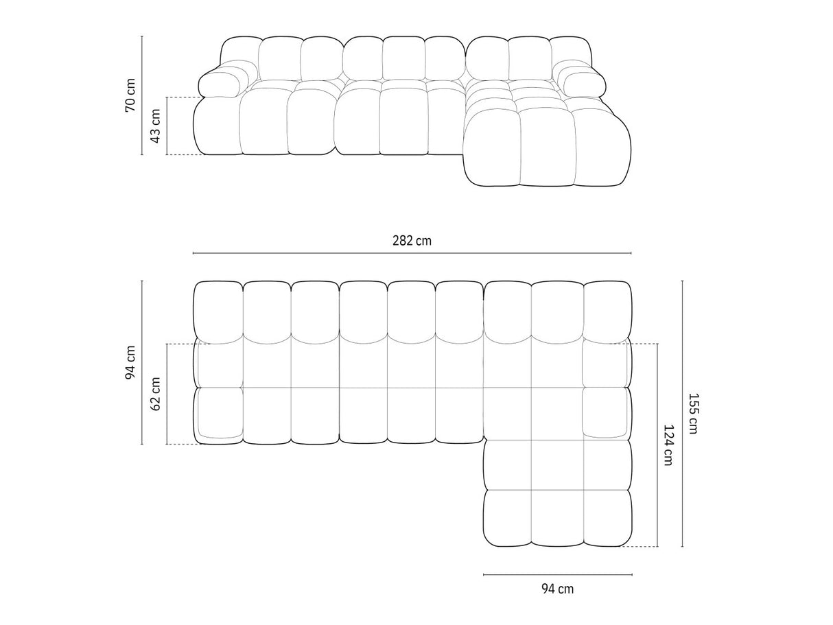Moduļu stūra dīvāns 598801