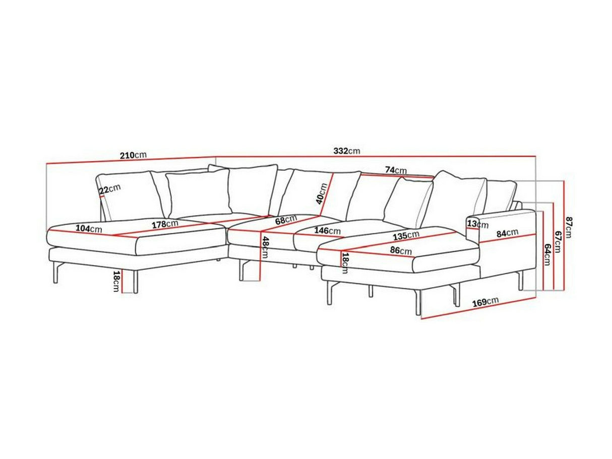 Stūra dīvāns 598893