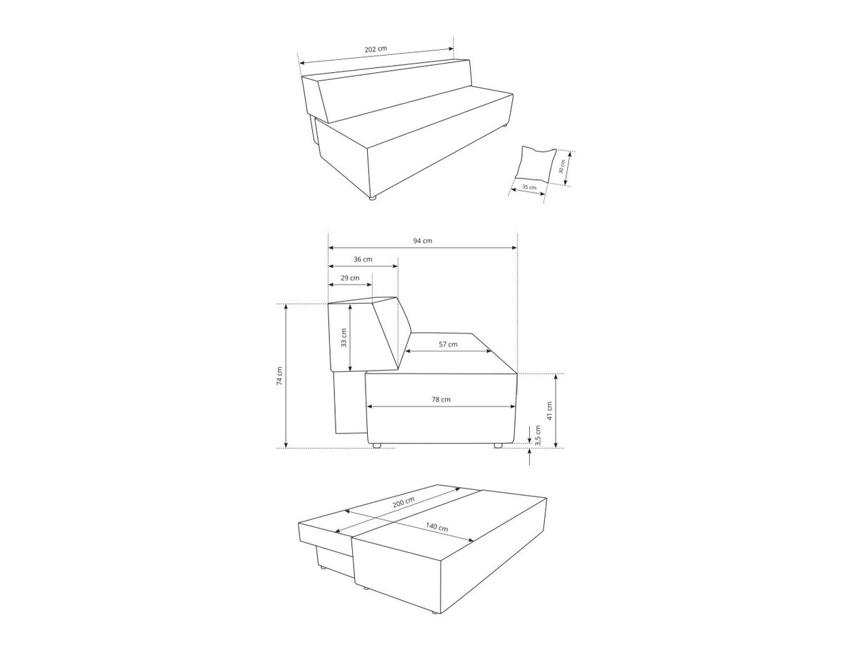 Dīvāns gulta 598938