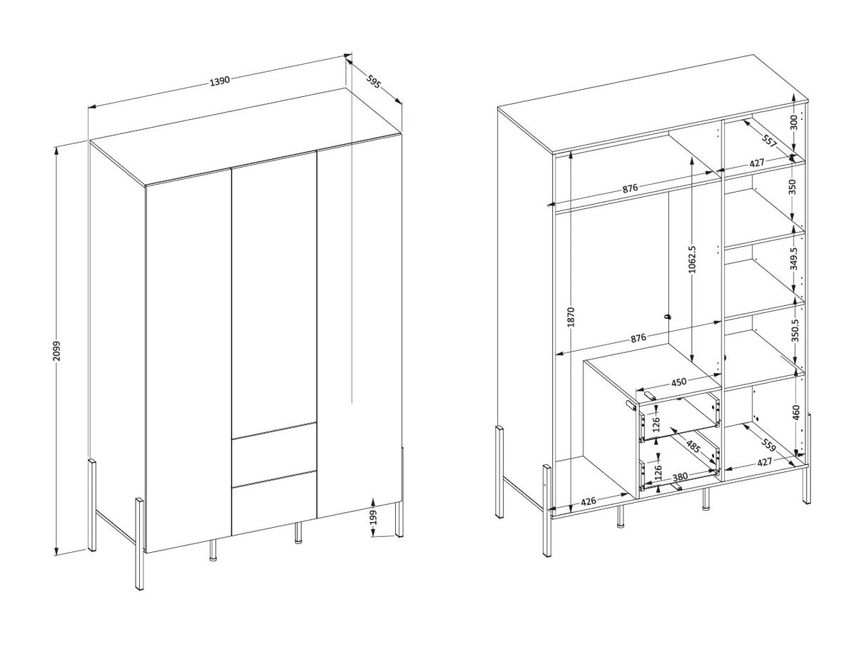 Guļamistabas komplekts 599257