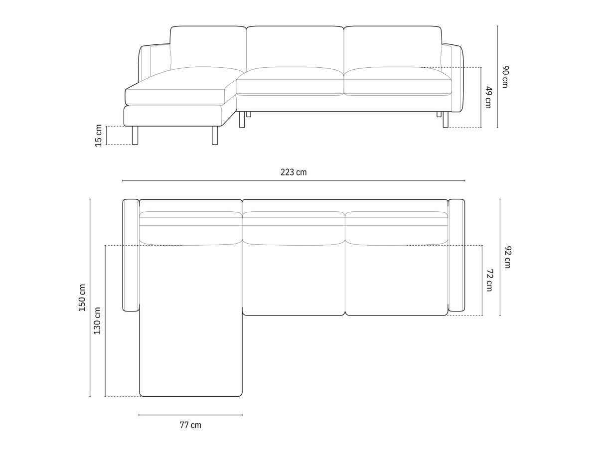 Stūra dīvāns 602424