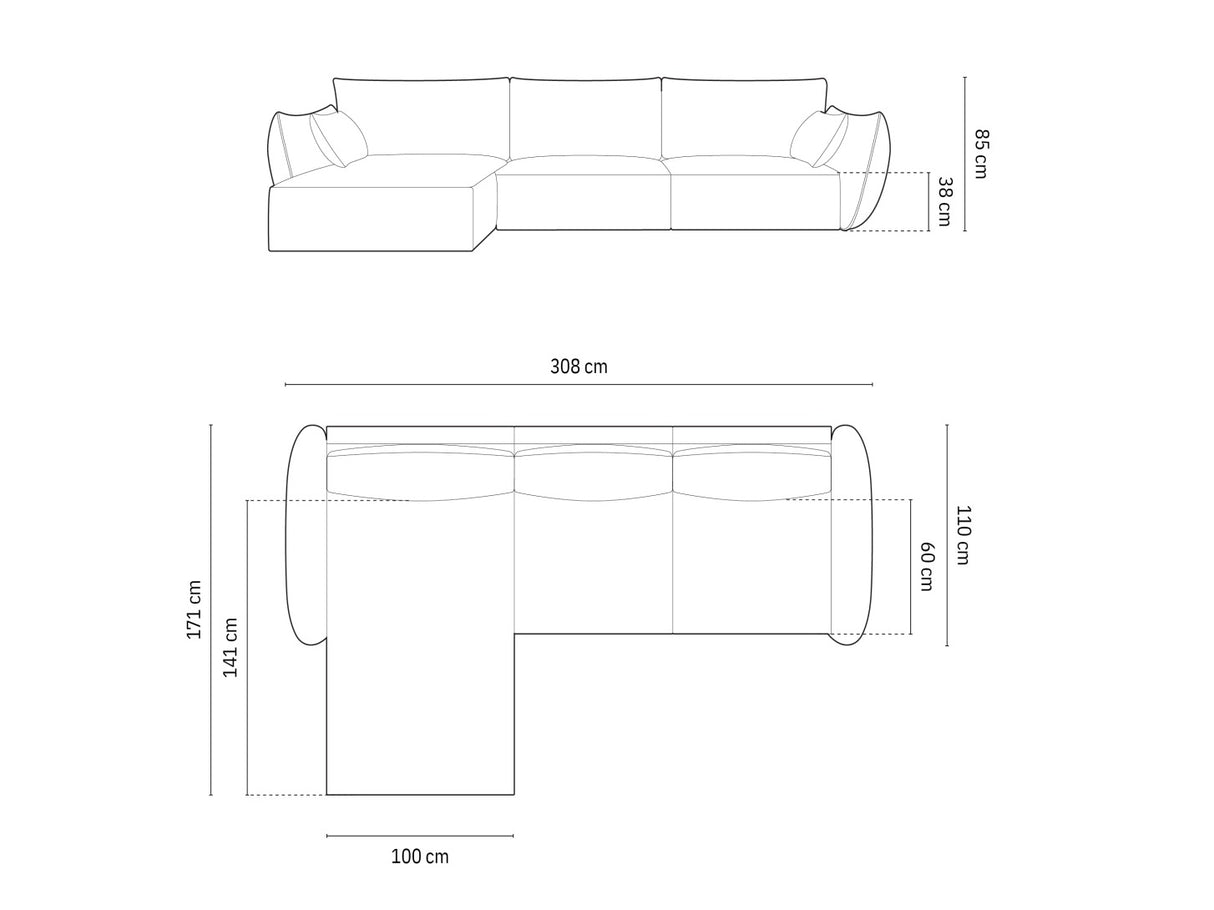 Stūra dīvāns 603649