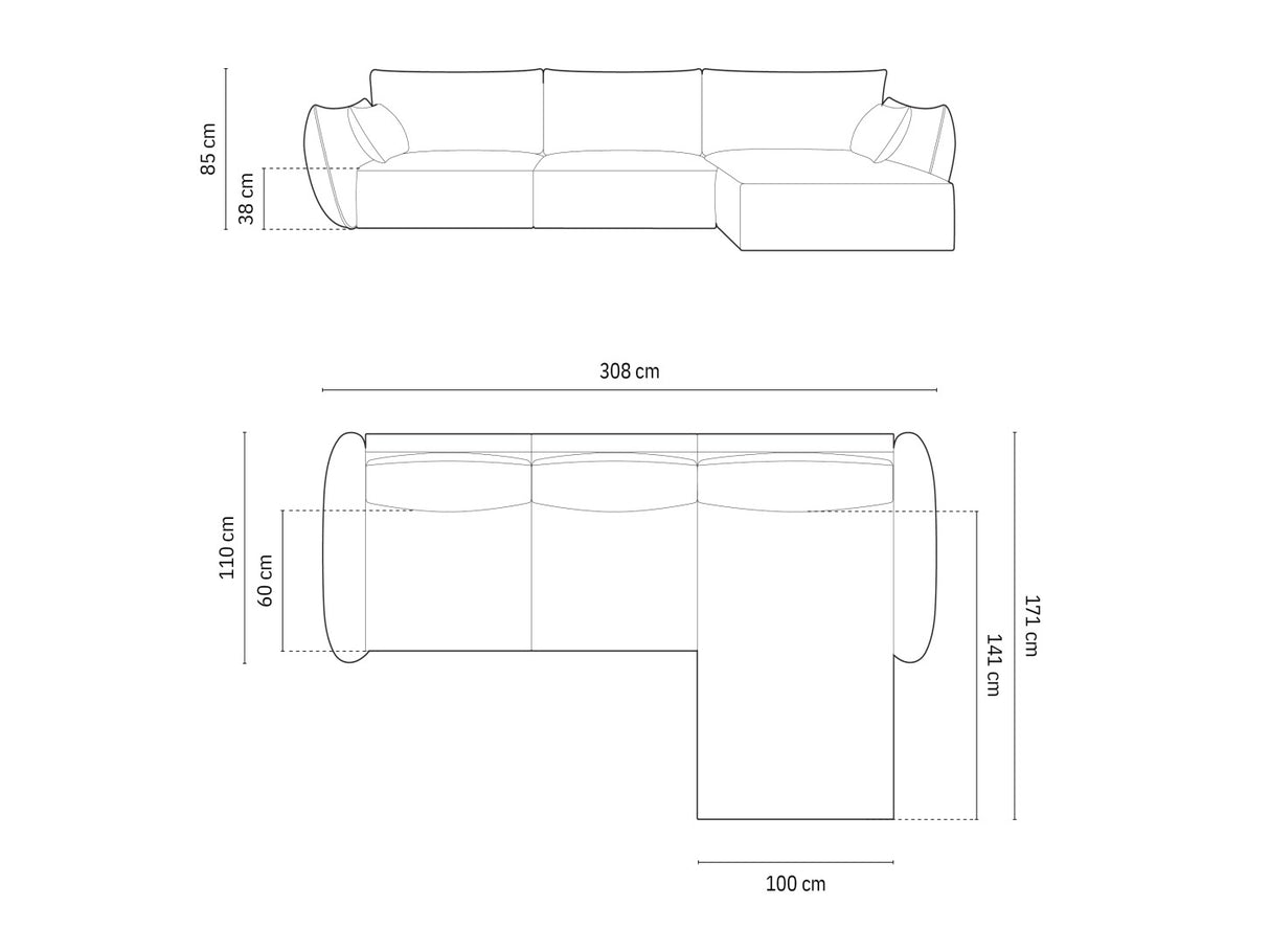 Stūra dīvāns 603649
