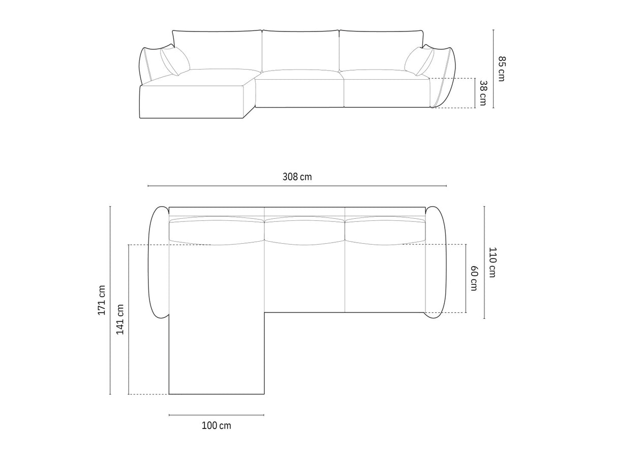 Stūra dīvāns 603649