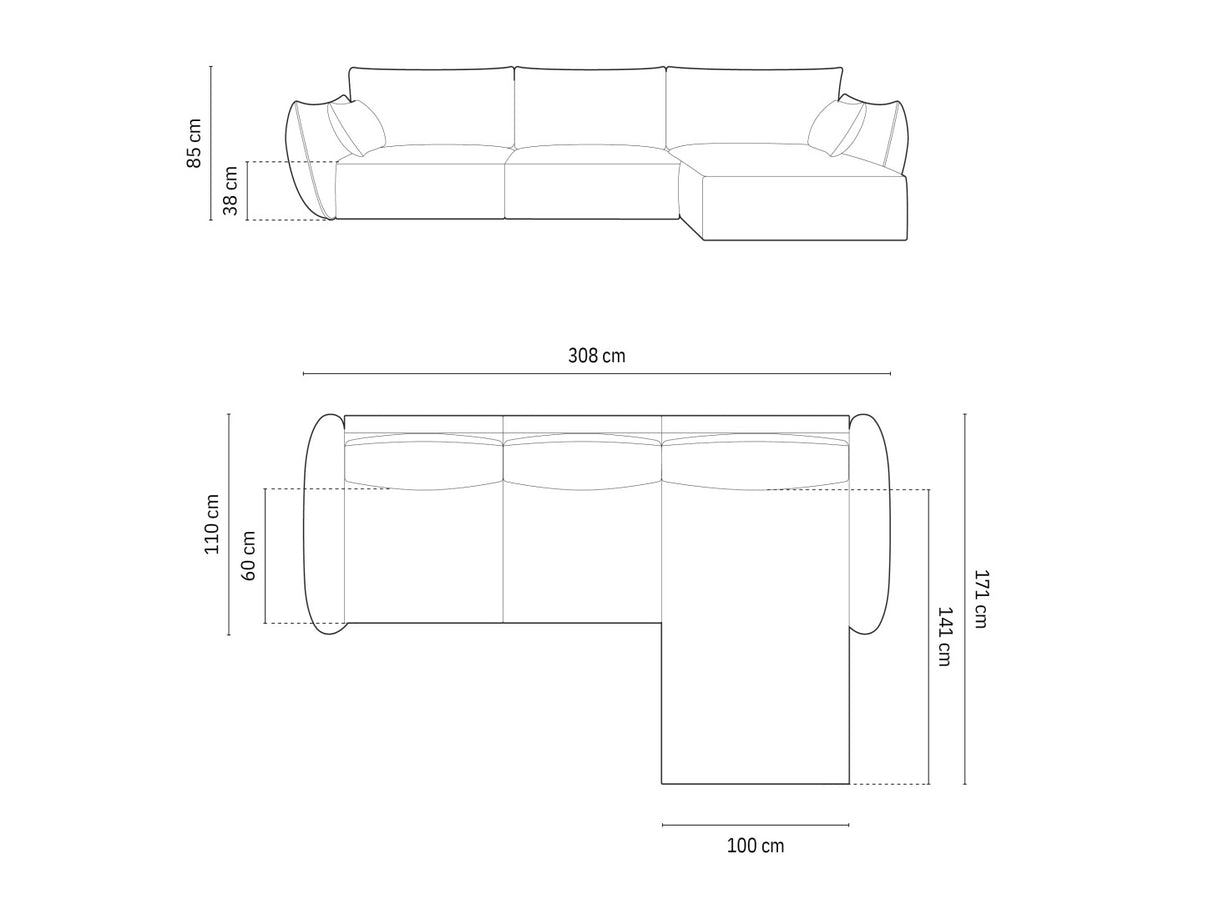 Stūra dīvāns 603649