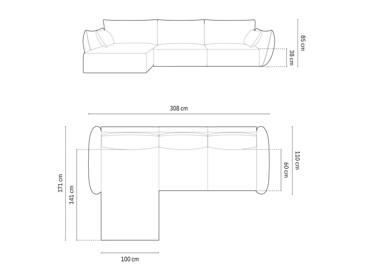 Stūra dīvāns 603649