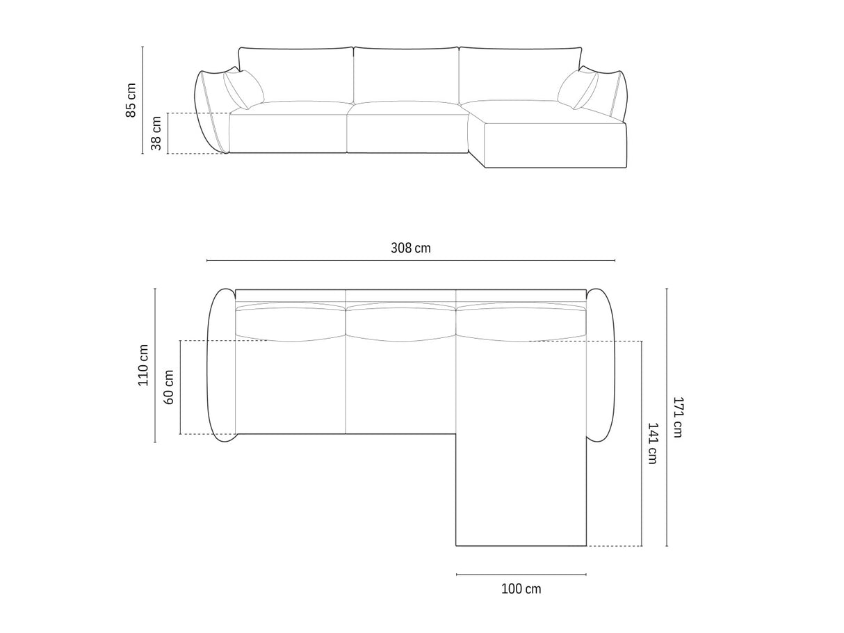 Stūra dīvāns 603649