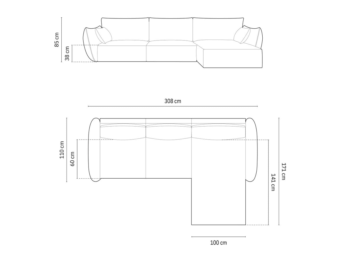 Stūra dīvāns 603649