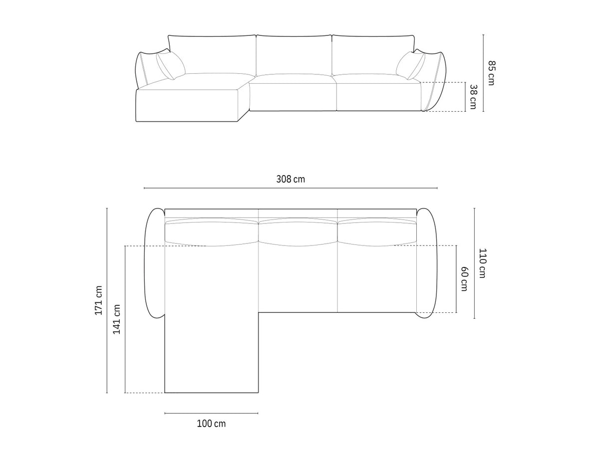 Stūra dīvāns 603649