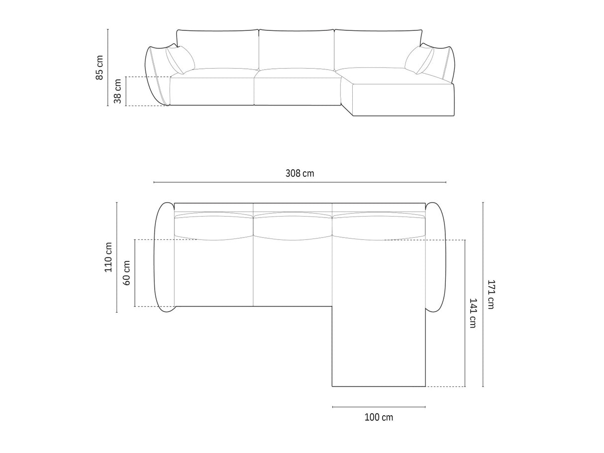 Stūra dīvāns 603649