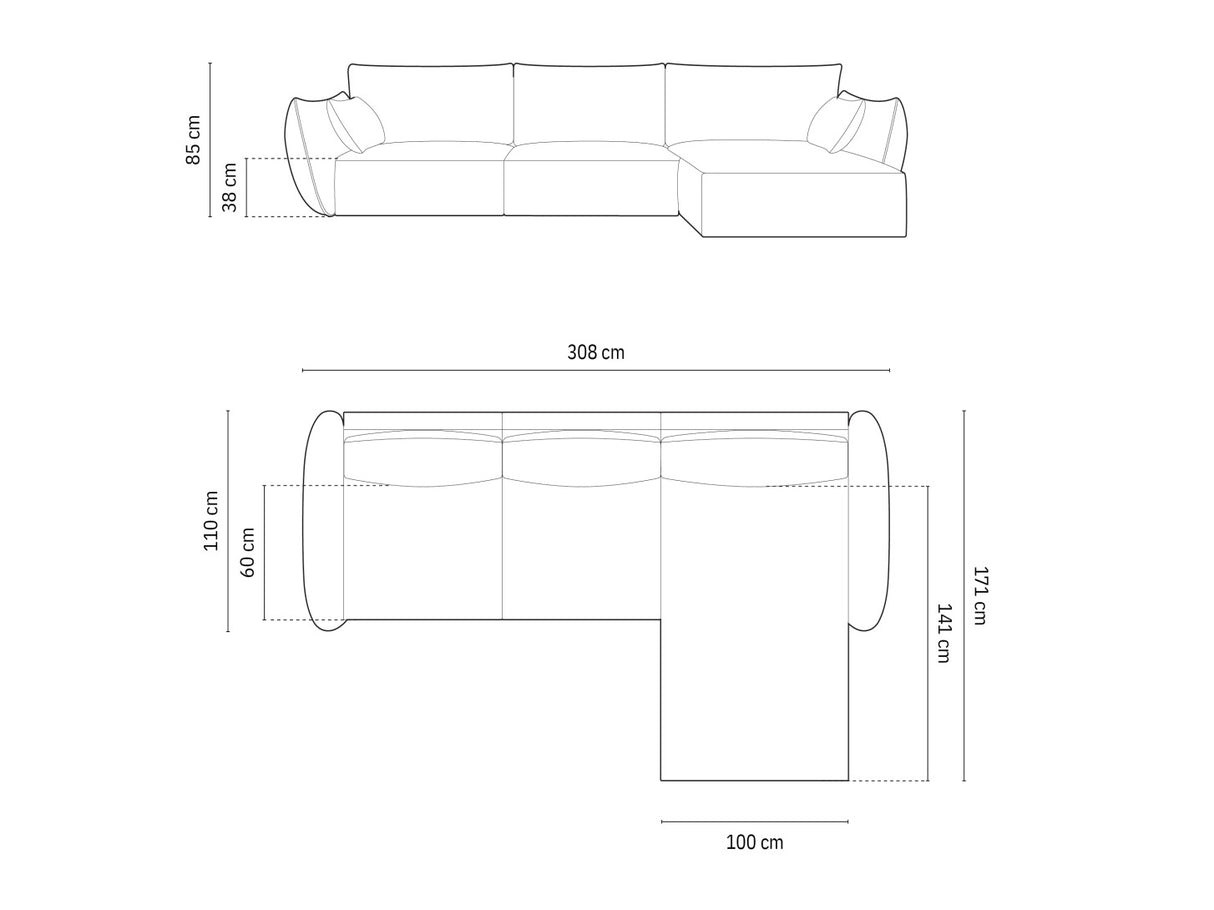Stūra dīvāns 603649