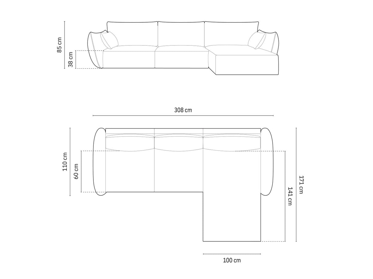 Stūra dīvāns 603649