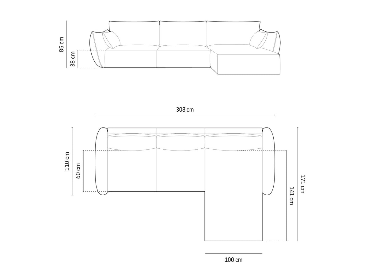 Stūra dīvāns 603649