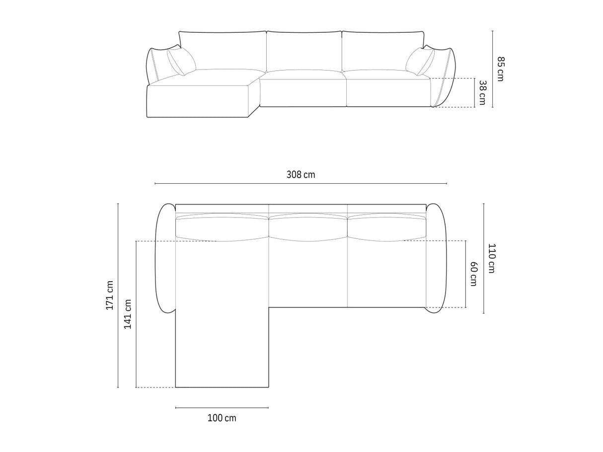 Stūra dīvāns 603649