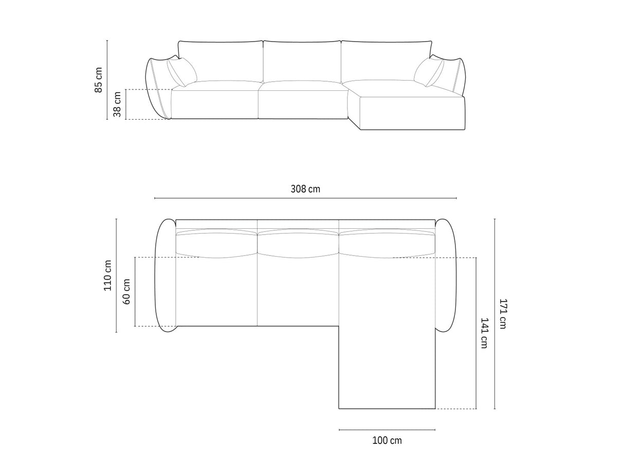 Stūra dīvāns 603649