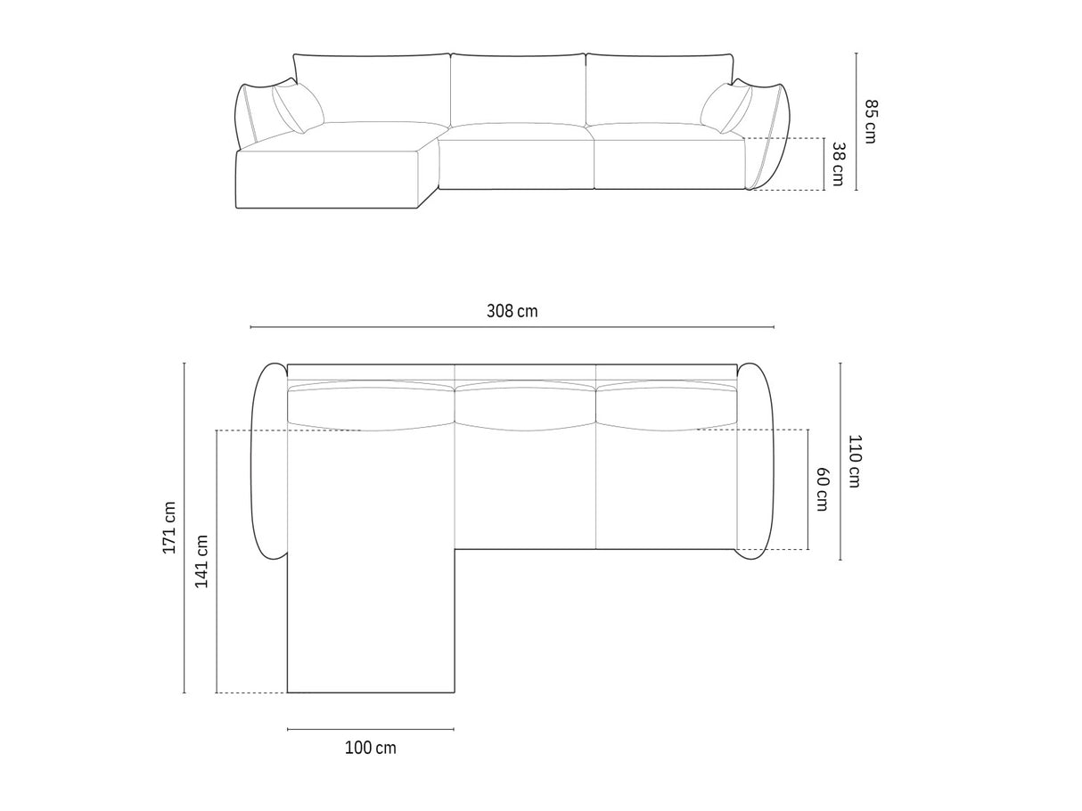 Stūra dīvāns 603649